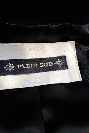 Manteau Plein Sud Noir en Cuir
