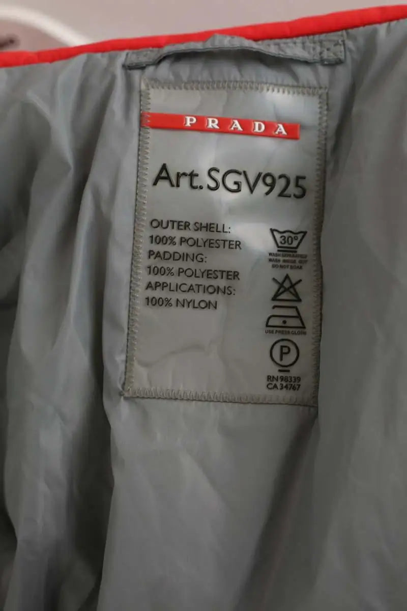 Manteau Prada Rouge en Polyester