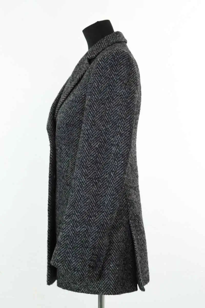 Manteau Red Valentino Gris en Synthétique
