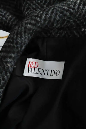 Manteau Red Valentino Gris en Synthétique