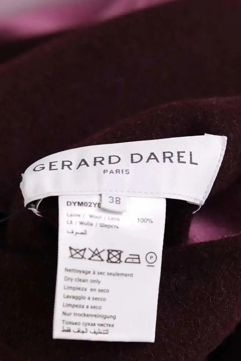 Manteau réversible  Gerard Darel Bordeaux en Laine