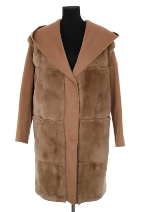 Manteau Rizal Camel en Cachemire, taille L - Seconde Main