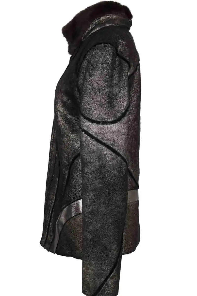 Manteau Roberto Cavalli Noir en Laine