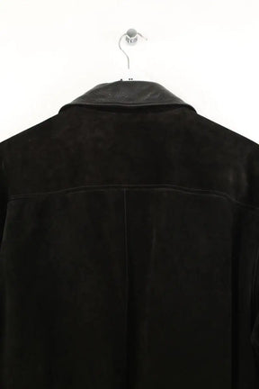 Manteau Saint Laurent Noir en Cuir