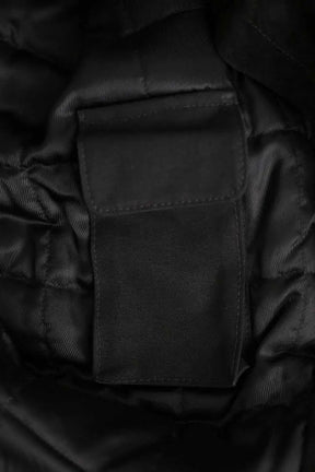 Manteau Saint Laurent Noir en Cuir