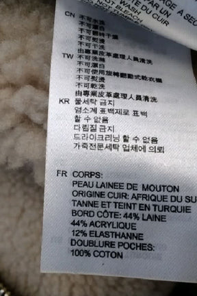 Manteau Sandro Beige en Cuir