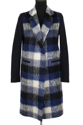 Manteau Sandro Bleu en Laine, taille S - Seconde Main