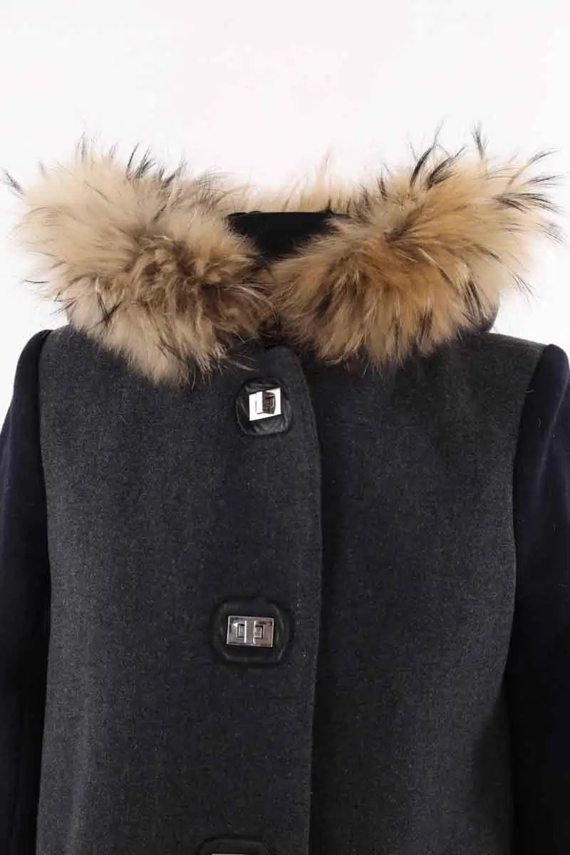 Manteau Sandro Gris en Laine