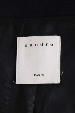 Manteau Sandro Marine en Laine