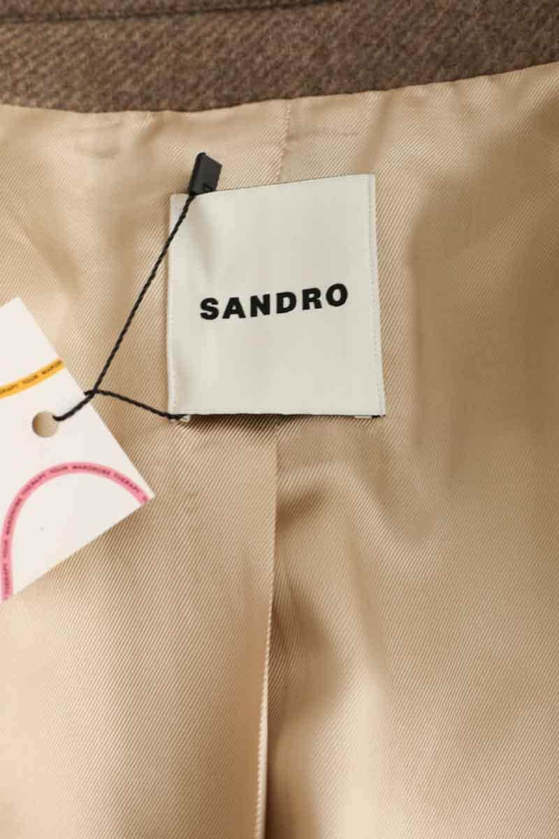 Manteau Sandro Marron en Laine