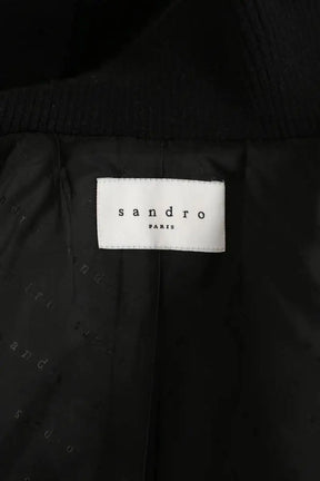 Manteau Sandro Noir en Laine