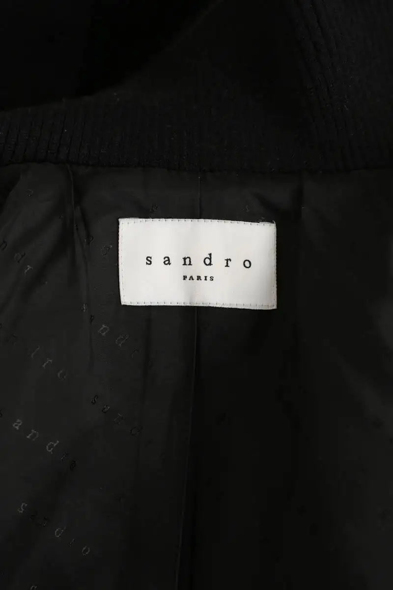 Manteau Sandro Noir en Laine