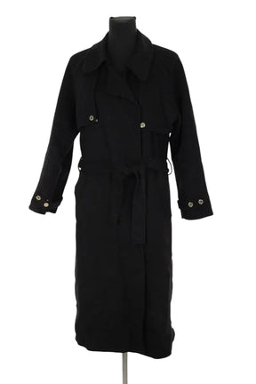 Manteau Sandro Noir en Laine, taille S - Seconde Main