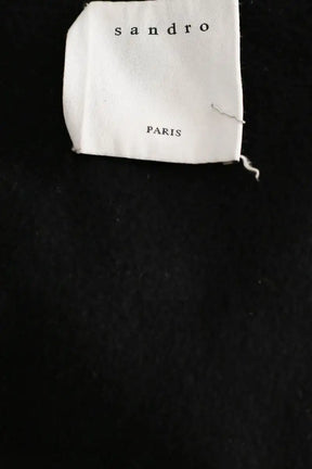Manteau Sandro Noir en Laine