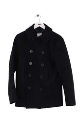 Manteau Sandro Noir en Laine, taille S - Seconde Main