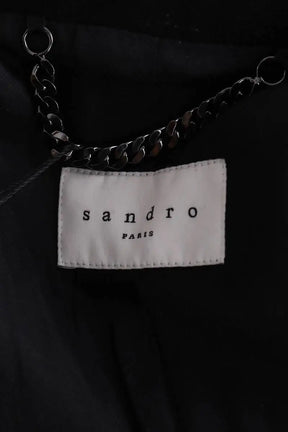 Manteau Sandro Noir en Laine