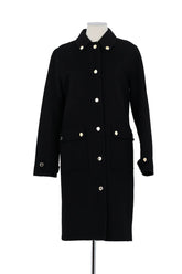 Manteau Sandro Noir en Laine, taille XS - Seconde Main