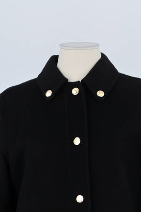 Manteau Sandro Noir en Laine