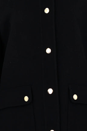 Manteau Sandro Noir en Laine