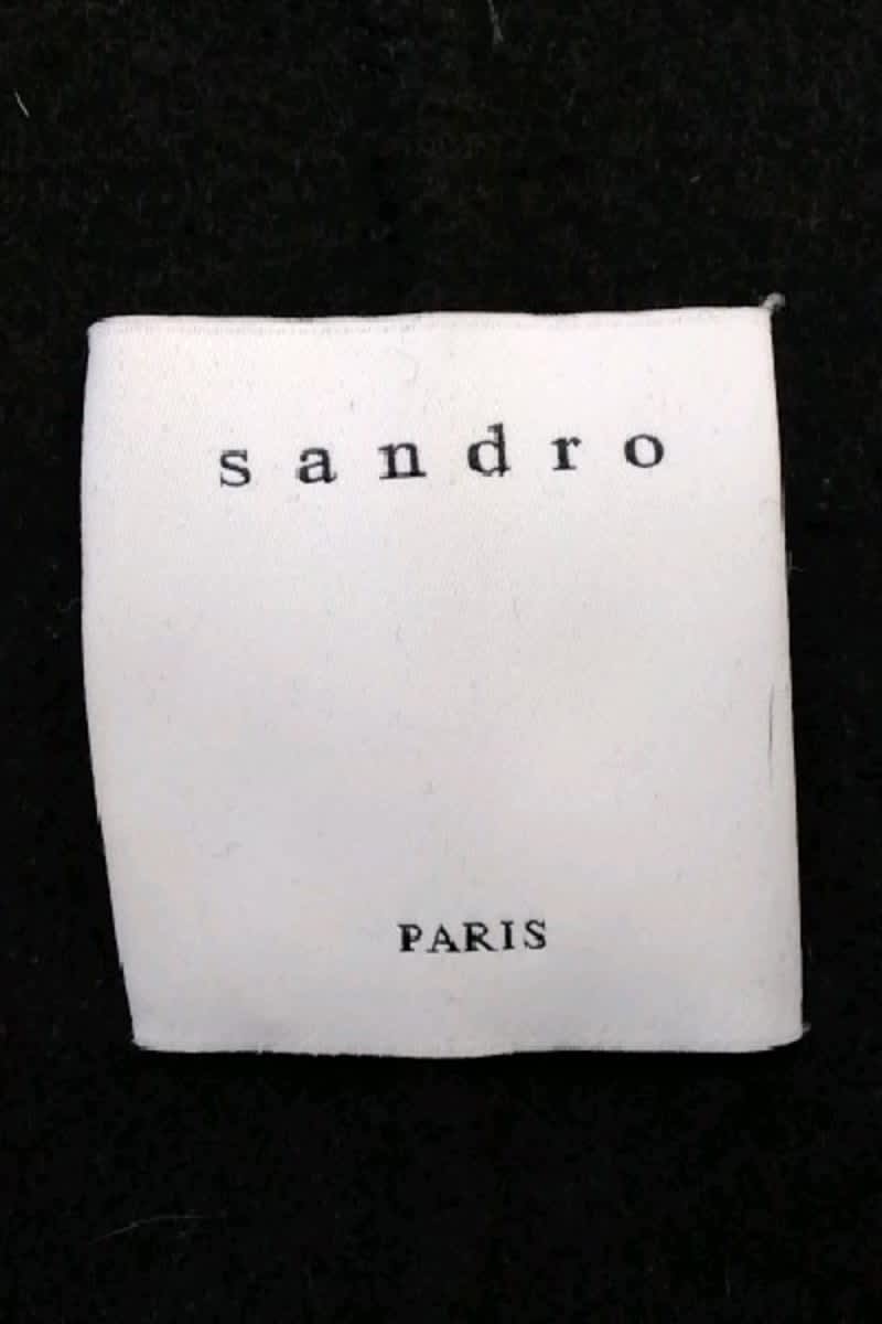 Manteau Sandro Noir en Laine