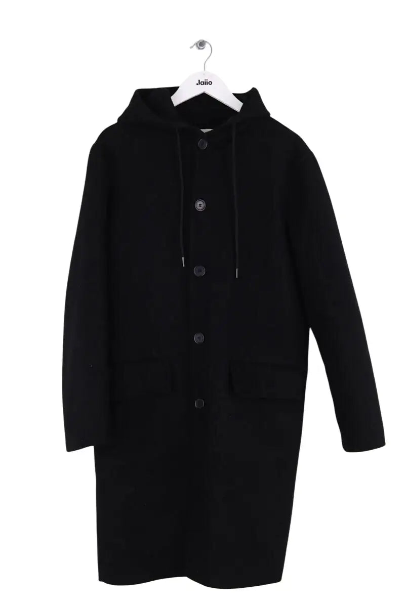 Manteau Sandro Noir en Laine, taille XS - Seconde Main