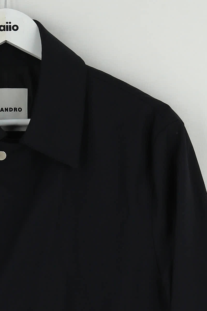 Manteau Sandro Noir en Polyester