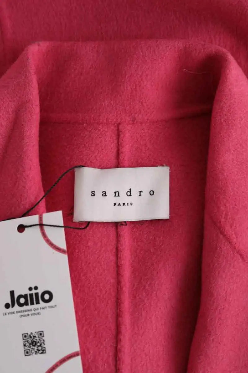 Manteau Sandro Rose en Laine