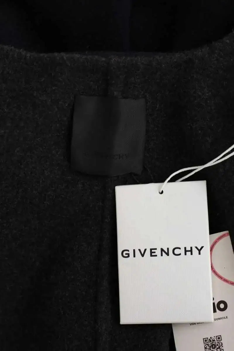 Manteau sans manches Givenchy Anthracite en Cachemire