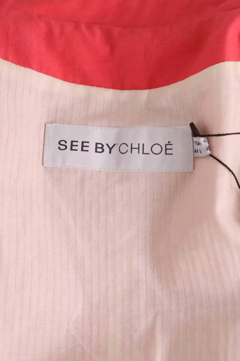 Manteau See By Chloé Rose en Coton