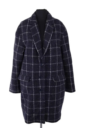 Manteau Sessun Bleu en Laine, taille M - Seconde Main