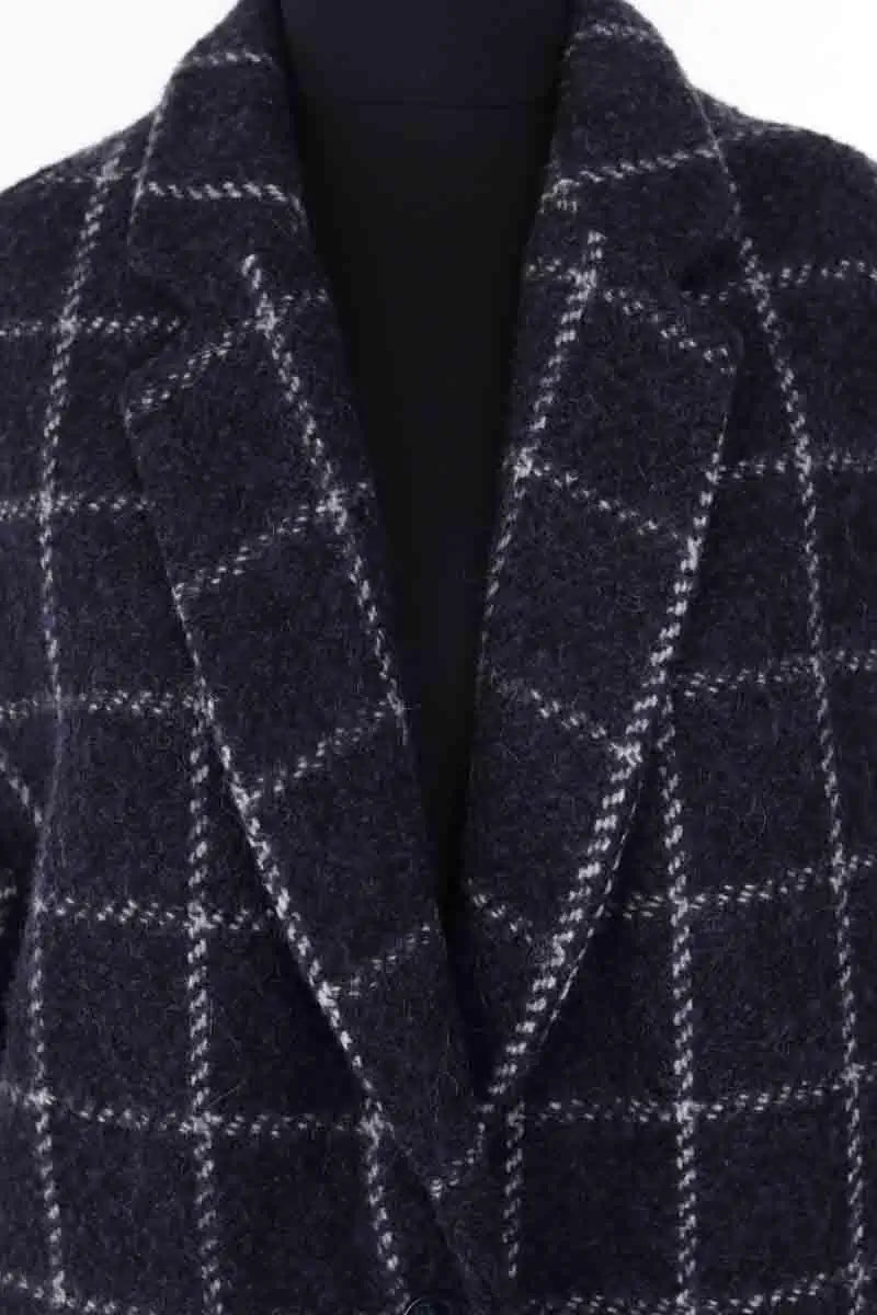Manteau Sessun Bleu en Laine
