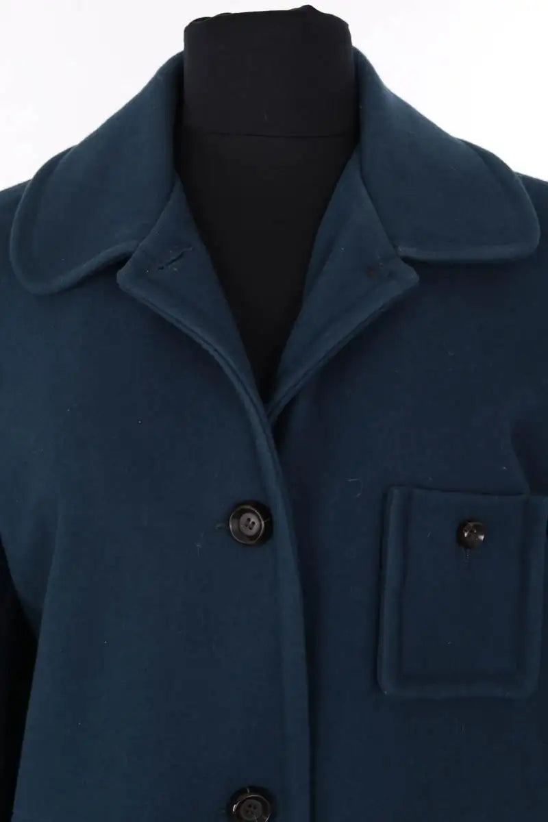 Manteau Sessun Bleu en Laine