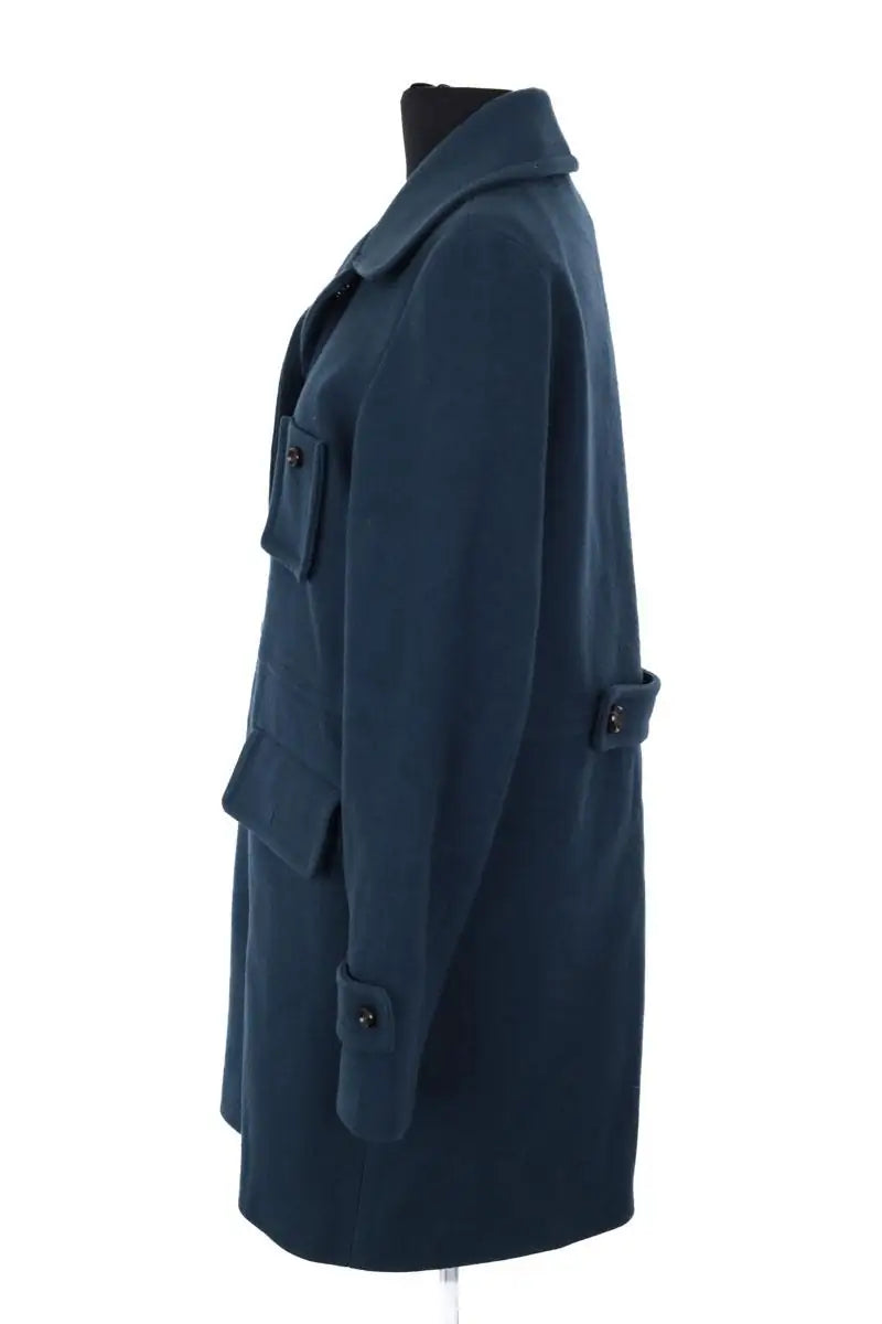 Manteau Sessun Bleu en Laine