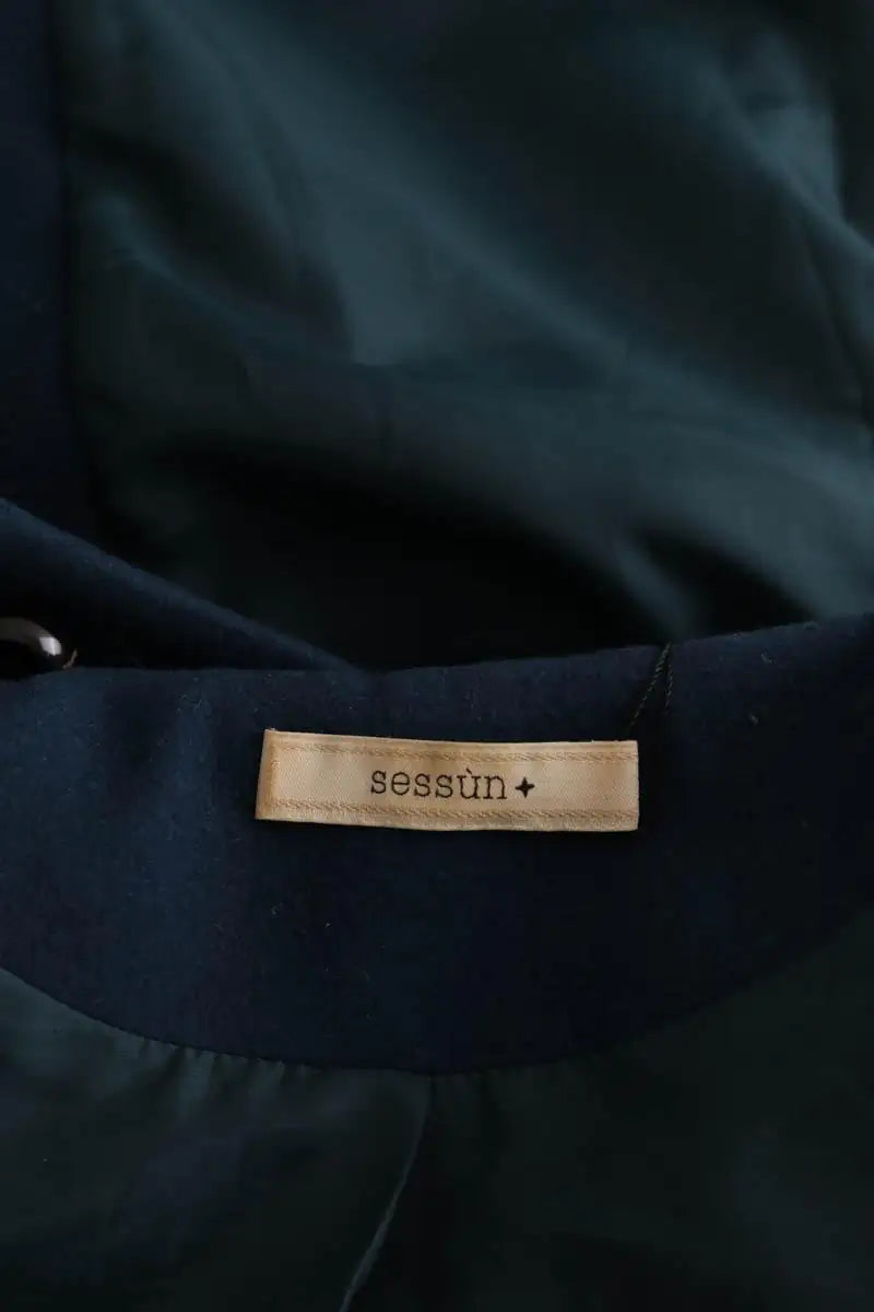 Manteau Sessun Bleu en Laine