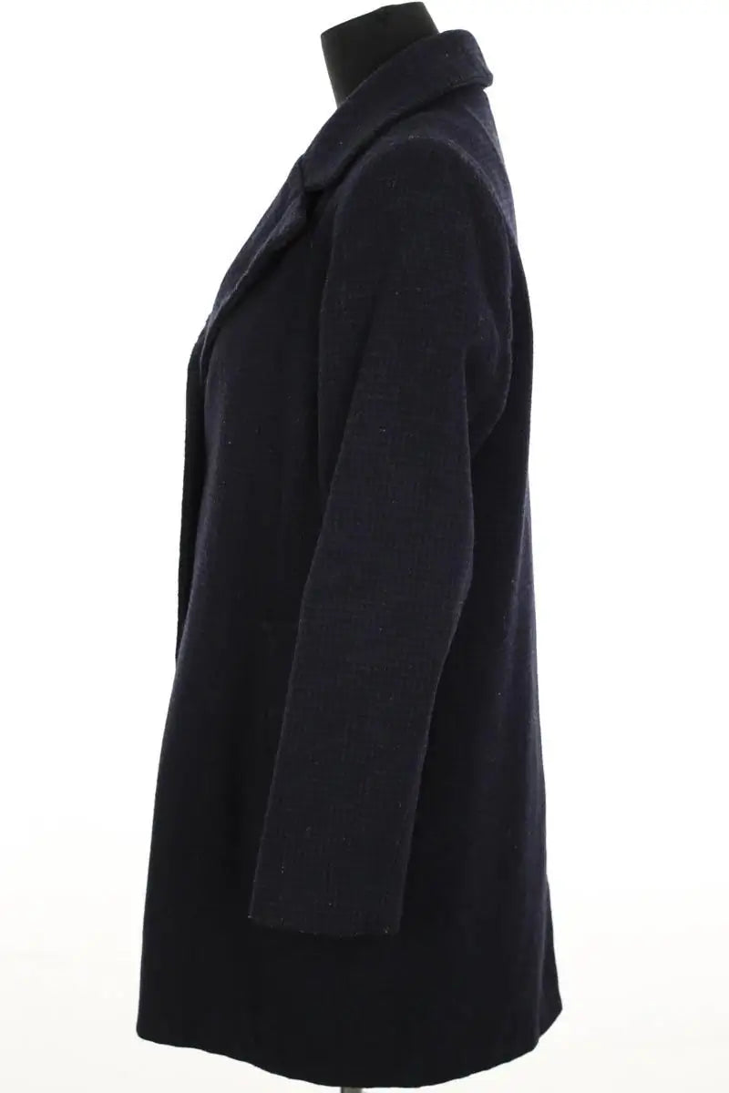 Manteau Sessun Marine en Laine