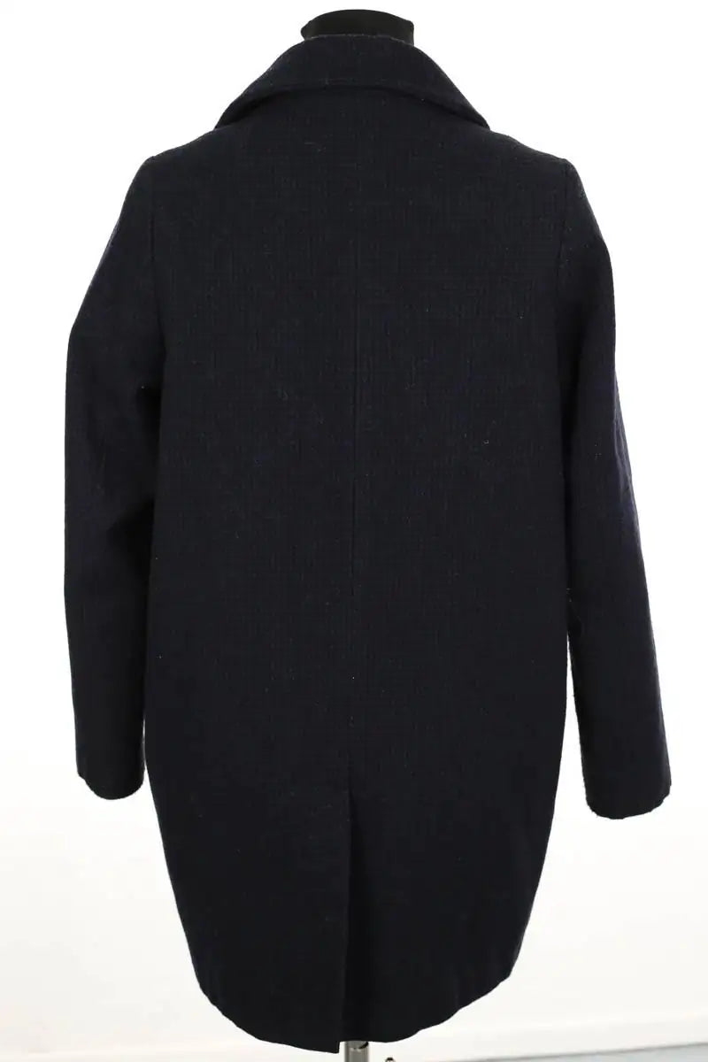 Manteau Sessun Marine en Laine