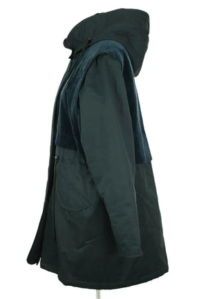 Manteau Sessun Vert en Coton