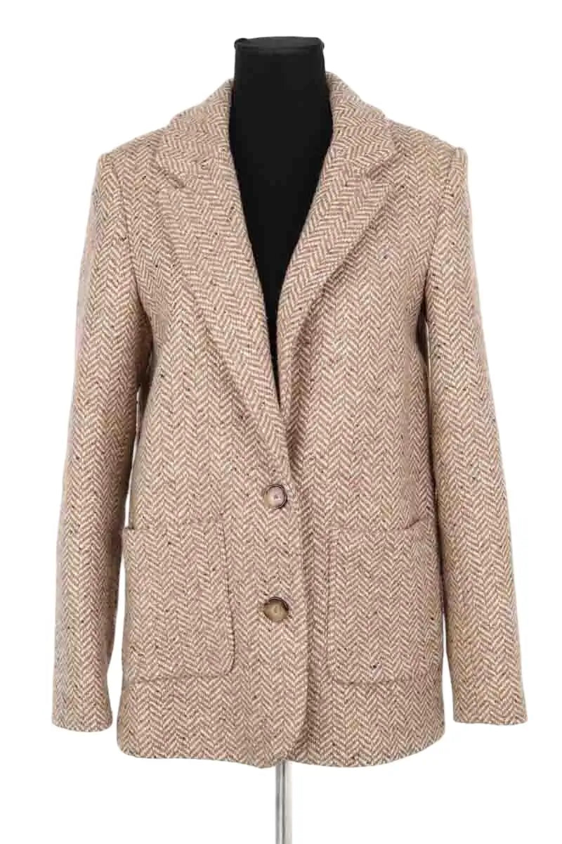 Manteau Sézane Beige en Laine, taille S - Seconde Main