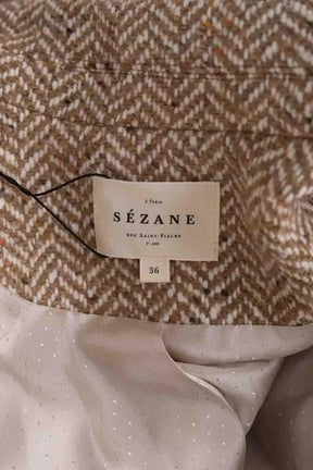 Manteau Sézane Beige en Laine