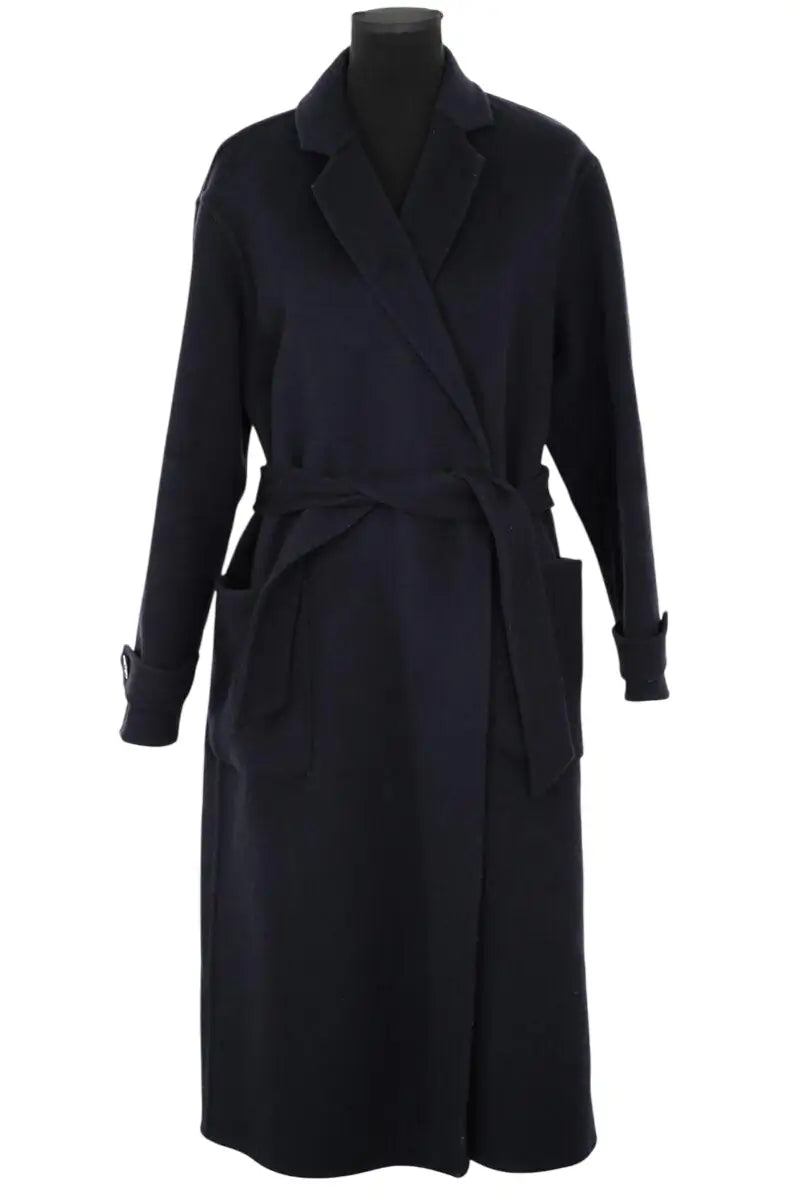 Manteau Sézane Bleu en Laine, taille M - Seconde Main