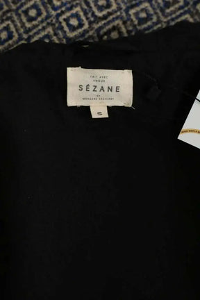 Manteau Sézane Bleu en Polyester