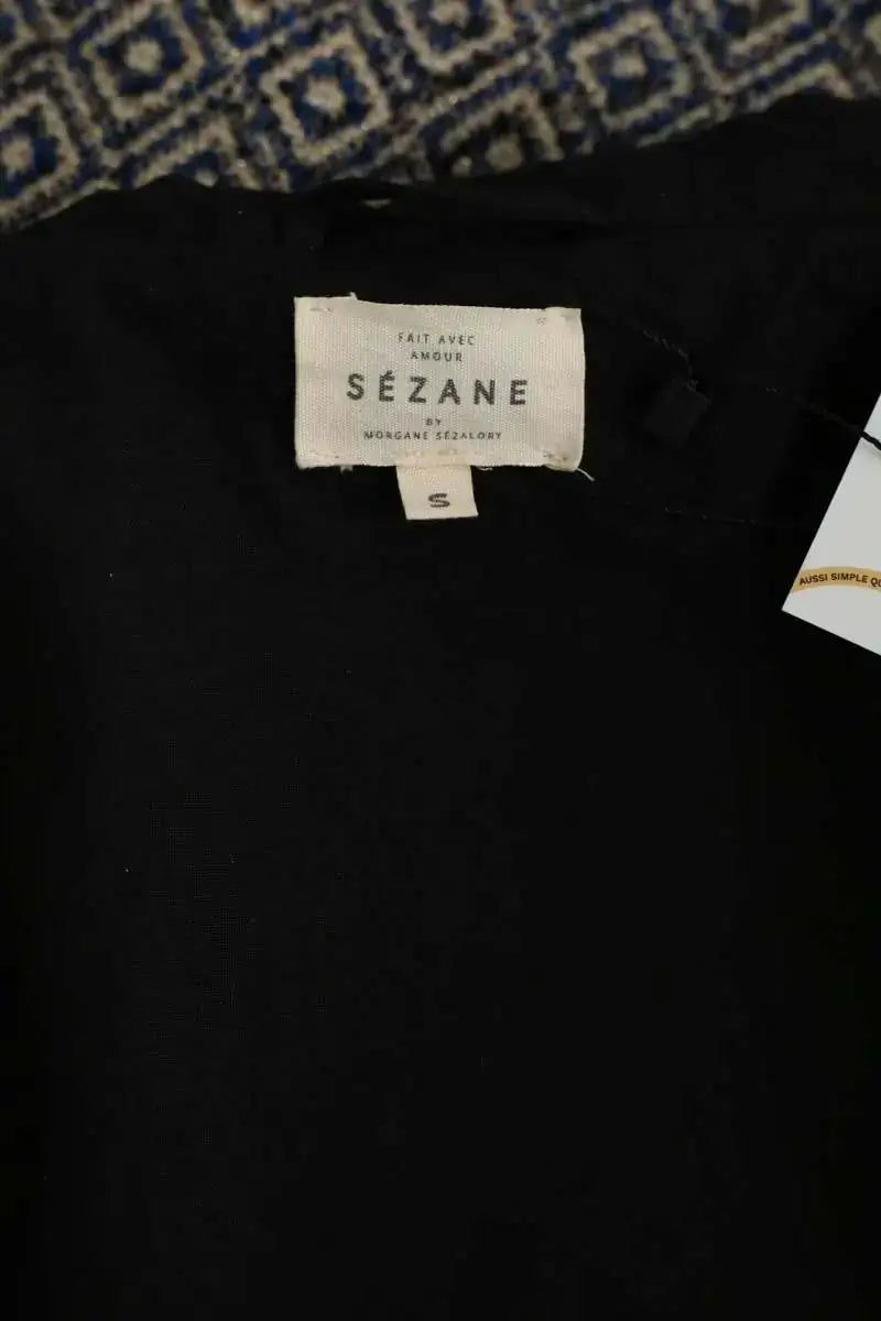 Manteau Sézane Bleu en Polyester