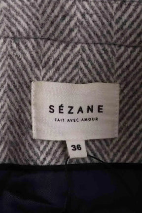 Manteau Sézane Gris en Laine