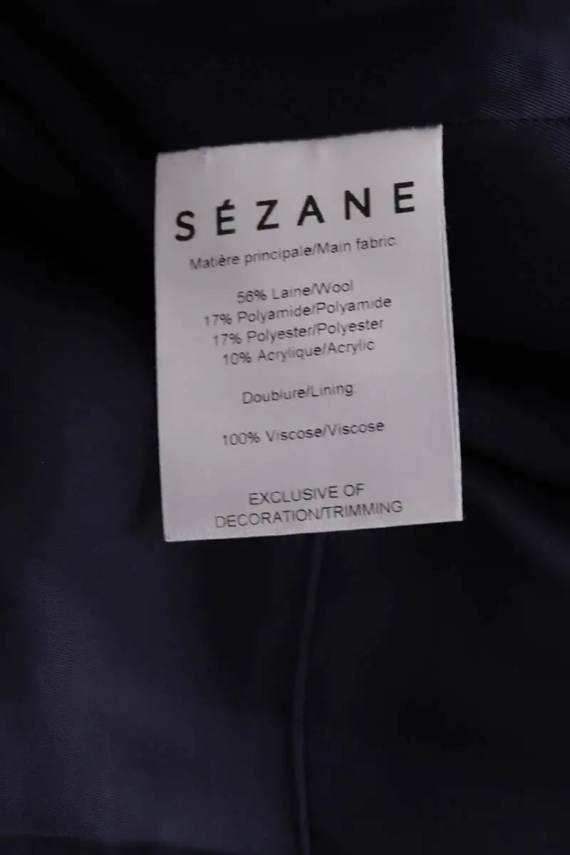 Manteau Sézane Gris en Laine