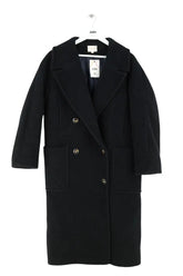 Manteau Sézane Noir en Laine, taille M - Seconde Main