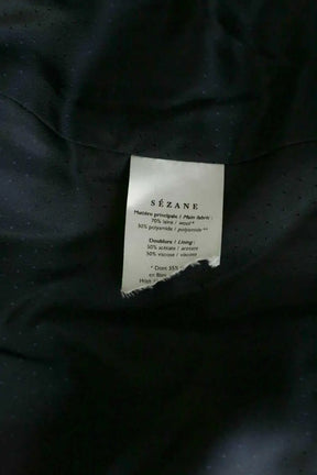 Manteau Sézane Noir en Laine