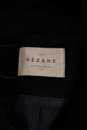 Manteau Sézane Noir en Synthétique