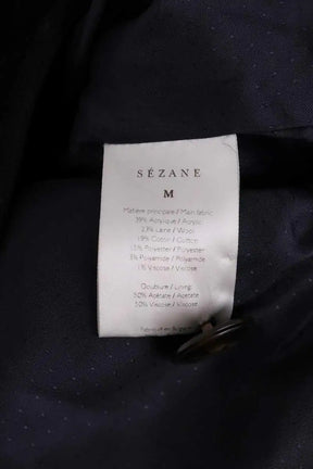 Manteau Sézane Noir en Synthétique