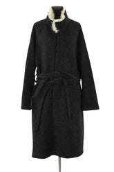 Manteau Simple Project Noir en Laine, taille XL - Seconde Main