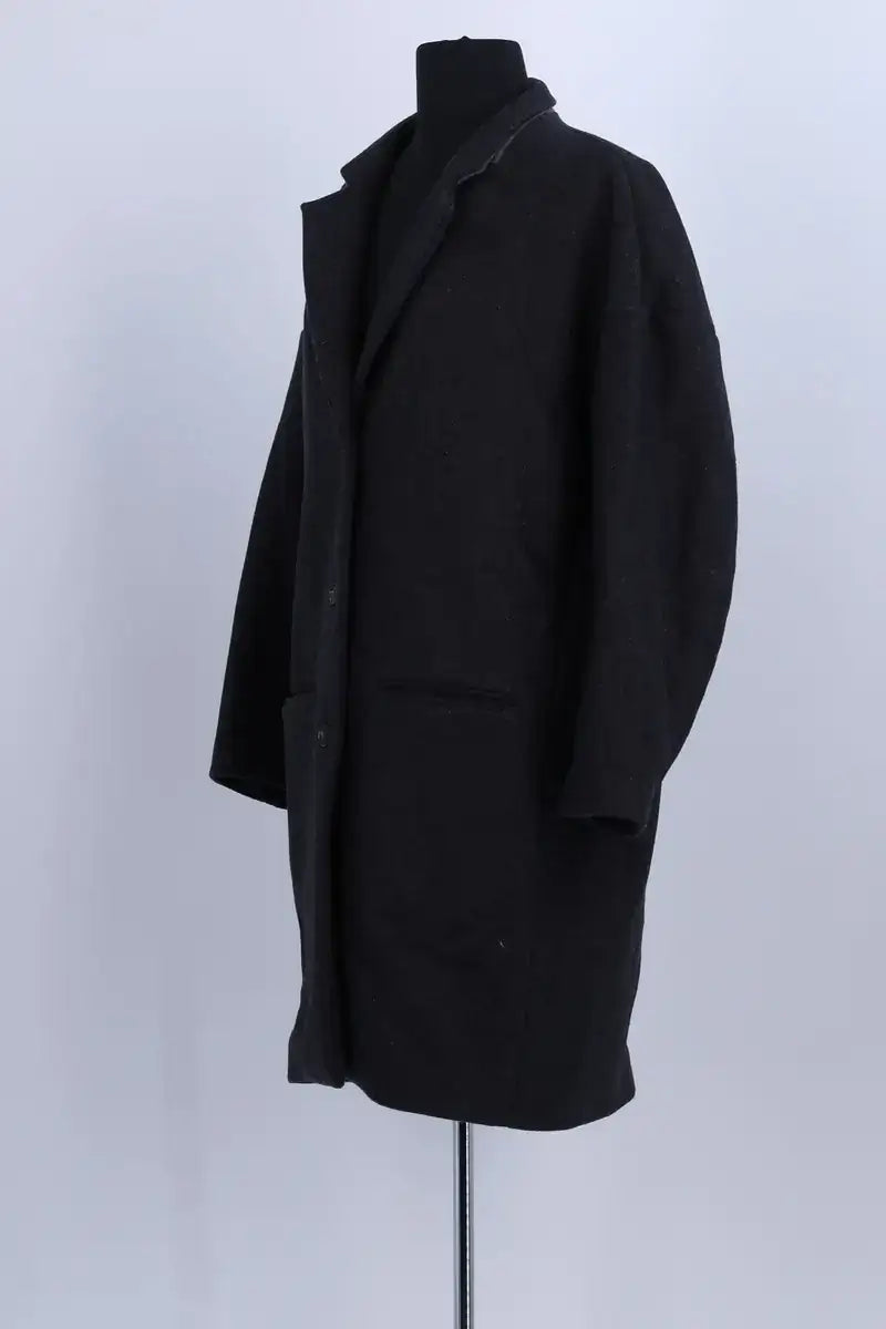 Manteau Soeur Noir en Coton